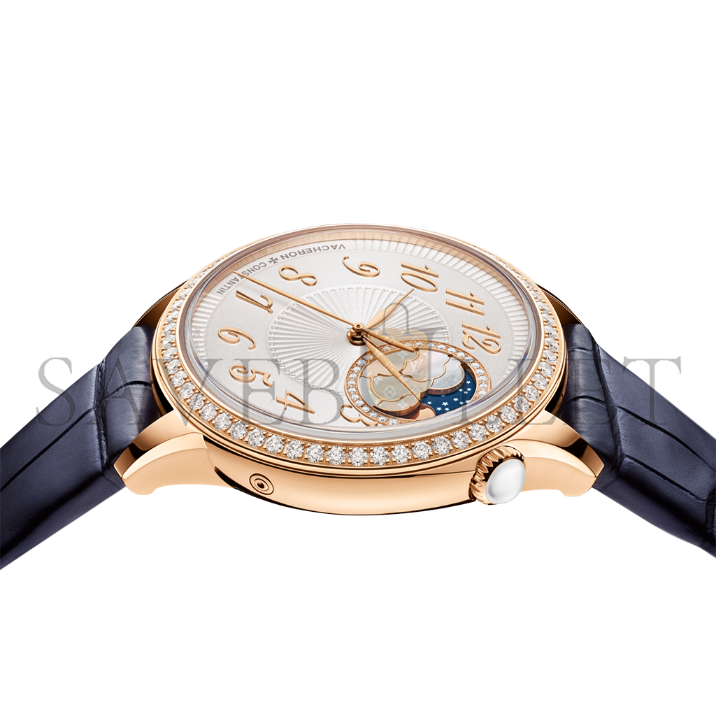 VACHERON CONSTANTIN ÉGÉRIE MOON PHASE 37 MM PINK GOLD WATCH 8005/F000R-B498